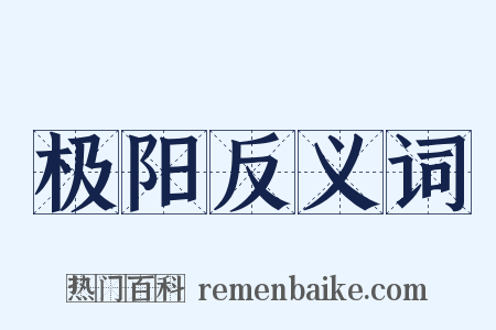 极阳反义词是什么意思的图片